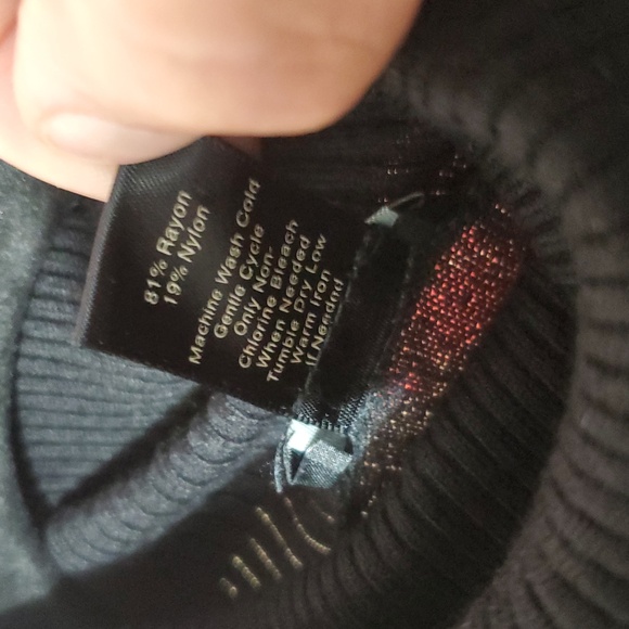 Ann Taylor Classic Black Turtleneck Sweater - Picture 7 of 8